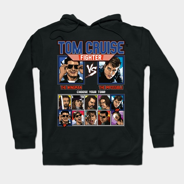 Tom Cruise Fighter - Topgun vs Mission Impossible Hoodie by RetroReview